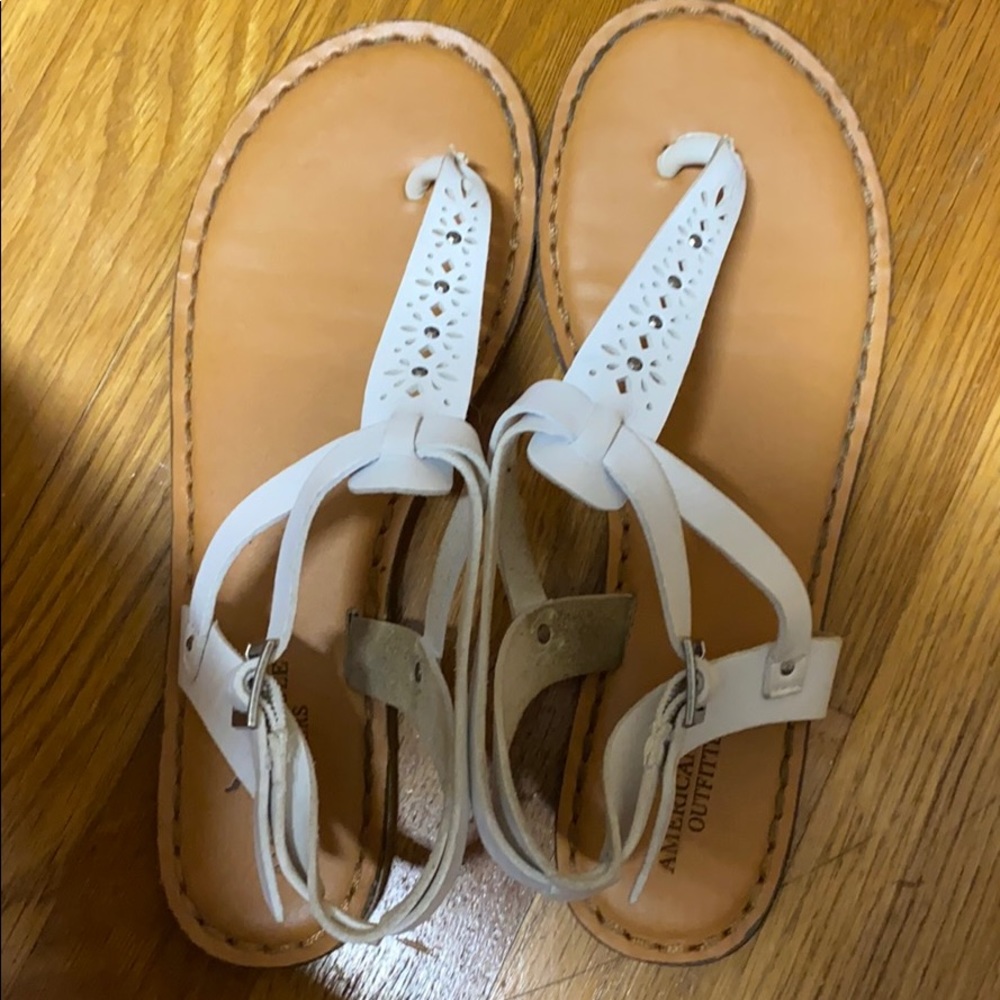 White sandals